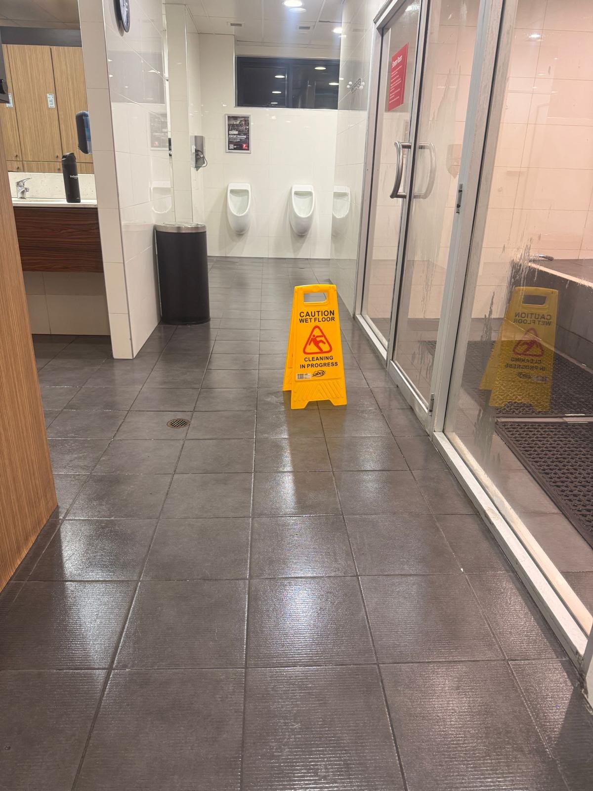 Commercial restroom cleaning